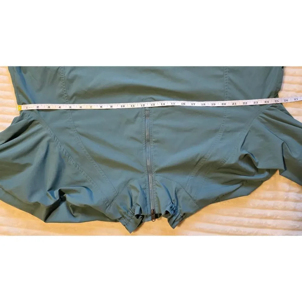 Athleta Advantage Poplin Top Quarter Zip Pullover Jacket